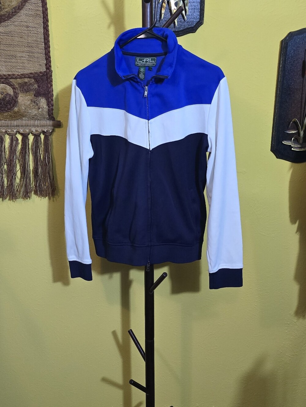 Lauren Ralph Lauren LRL Chevron block Jacket Sz L